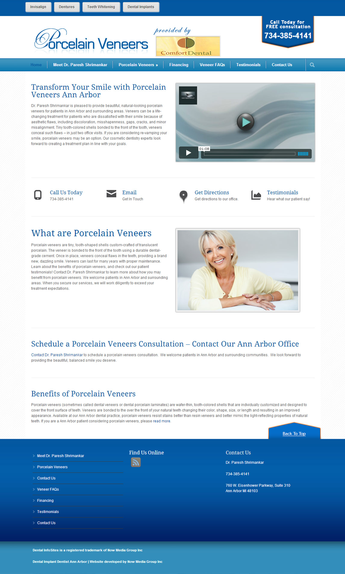 Veneers InfoSite by Now Media Group